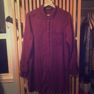 Cotton on dark red tunic shirt